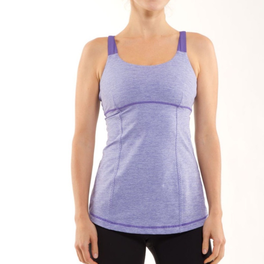 Lululemon Athletica || Purple Tank w/ Built-in Bra || Size 8